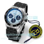 BLS Factory Swiss Replica Breitling Chronomat B01 Men's Watch with Baby Blue Dial 